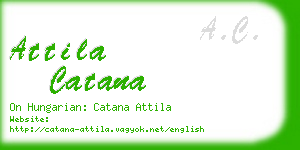 attila catana business card